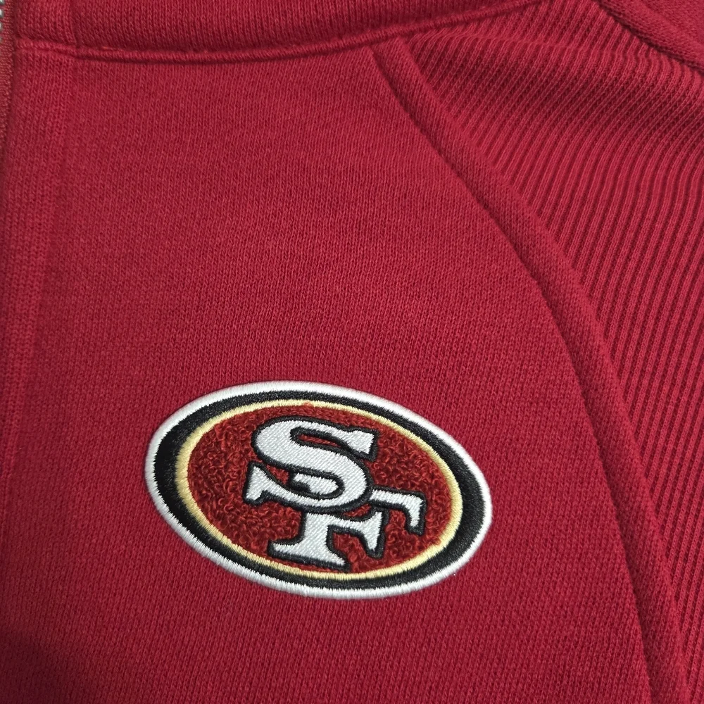 NWT Women's San Francisco 49ers Lululemon Scuba Half-Zip Hoodie Medium/Large Red - Picture 8 of 13